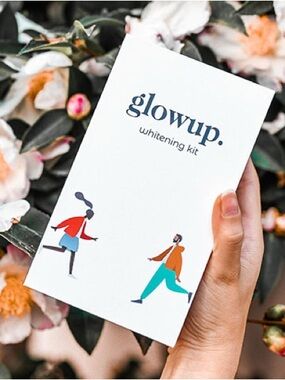 Glowup LED Teeth Whitening Kit White Blue Laughland Refills